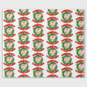 Papier Cadeau Joyeux Noël Piggy (Plat)