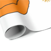 Papier Cadeau Joyeux Noël Poinsettia Wreath (Coin rond)