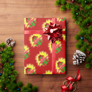 Papier Cadeau Joyeux Noël Présent Graphiques Folie Vacances
