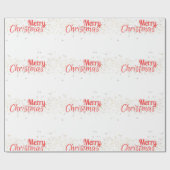 Papier Cadeau Joyeux Noël rouge (Plat)