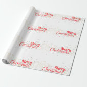 Papier Cadeau Joyeux Noël rouge (Déroulé)