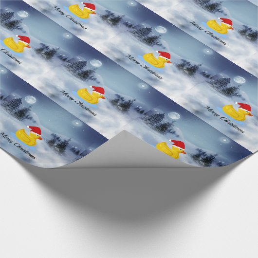 Papier Cadeau Joyeux Noël Rubby Ducker mignon neige (Coin)