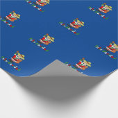 Papier Cadeau Joyeux Noël Santa Joyeux Noël (Coin)
