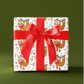 Papier Cadeau Joyeux Noël Sloth | Vacances