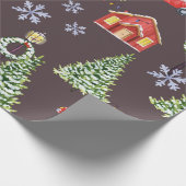 Papier Cadeau Joyeux Noël Slothmas Jote Noël (Coin)