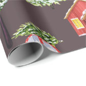 Papier Cadeau Joyeux Noël Slothmas Jote Noël (Coin rond)