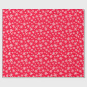 Papier Cadeau Joyeux Noël Snowflakes (Plat)