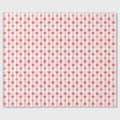 Papier Cadeau Joyeux Noël Snowflakes (Plat)