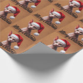 Papier Cadeau Joyeux Noël Sphynx Chat, Xmas Père Noël Sphynx (Coin)