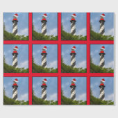 Papier Cadeau Joyeux Noël St Augustine Florida Lighthouse (Plat)