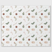 Papier Cadeau Joyeux Noël Stockages Présents Cadeau de Noël (Plat)