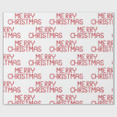 Papier Cadeau Joyeux Noël Sucre de canne (Plat)