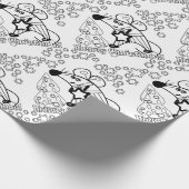 Papier Cadeau Joyeux Noël Symbole du Nouvel An Souris Caricature (Coin)