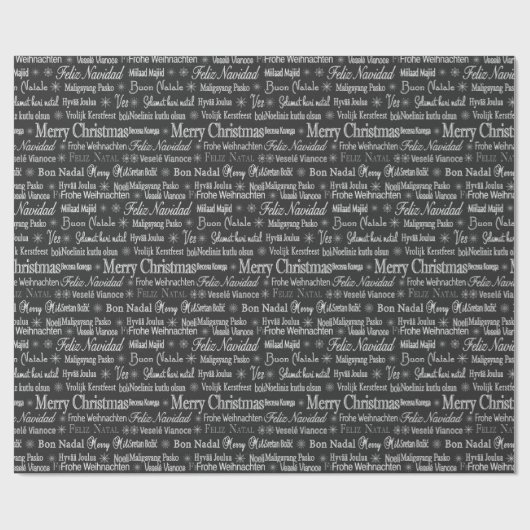Papier Cadeau Joyeux Noël Thunder_Cove multilingue (Plat)