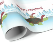 Papier Cadeau Joyeux Noël ! Tortue et escargot (Coin rond)