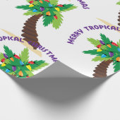 Papier Cadeau Joyeux Noël tropical (Coin)