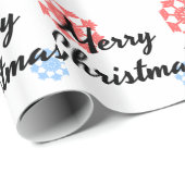 Papier Cadeau Joyeux Noël. Vêtements pour hommes et femmes. T-sh (Coin rond)