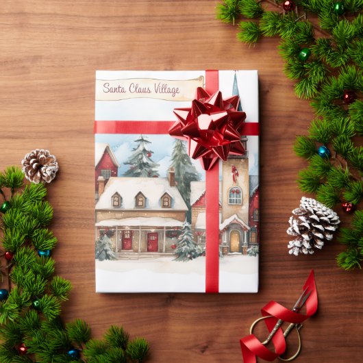 Papier Cadeau Joyeux Noël vintage (Cadeau de vacances)