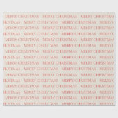 Papier Cadeau Joyeux Noël vintage (Plat)