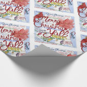 Papier Cadeau Joyeux Noël Y'all (Coin)