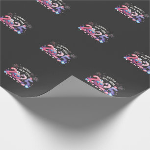 Papier Cadeau Joyeux Nouvel An 2025 Soins infirmiers Disco Ball