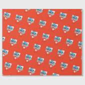 Papier Cadeau Joyeux Nouvel An Chinois - Danse Lion (Plat)