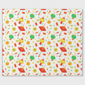 Papier Cadeau Joyeux Nouvel An chinois Motif traditionnel lanter (Plat)