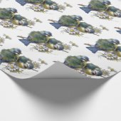 Papier Cadeau Joyeux oiseaux Vintages (Coin)