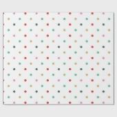 Papier Cadeau Joyeux ou pas ici il vient blanc (Plat)