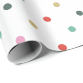 Papier Cadeau Joyeux ou pas ici il vient blanc (Coin rond)