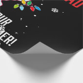 Papier Cadeau Joyeux papa de Noël de votre nageur le plus rapide (Coin)