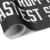 Papier Cadeau Joyeux papa de Noël de votre nageur le plus rapide (Coin rond)