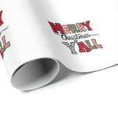 Papier Cadeau Joyeux papier d'emballage de Noël (Coin rond)