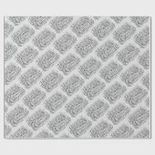 Papier Cadeau Joyeux papier d'emballage de Noël (Plat)