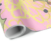 Papier Cadeau Joyeux papier d'emballage de Noël (Coin rond)