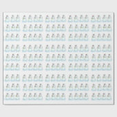 Papier Cadeau Joyeux papier d'enneigement de Noël (Plat)