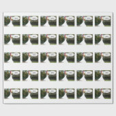 Papier Cadeau Joyeux papier d'enveloppement de canard de Noël (Plat)