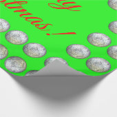 Papier Cadeau Joyeux papier d'enveloppement de Noël (Coin)