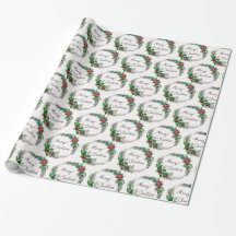 Joyeux papier d'enveloppement de Noël