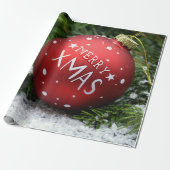 Papier Cadeau Joyeux papier d'enveloppement de Noël (Déroulé)