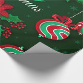 Papier Cadeau Joyeux papier d'enveloppement de Noël (Coin)