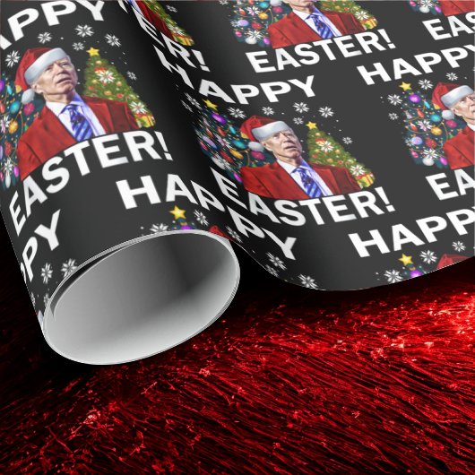 Papier Cadeau Joyeux Pâques Joe Biden