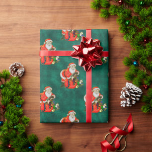 Papier Cadeau Joyeux Père Noël
