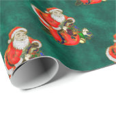 Papier Cadeau Joyeux Père Noël (Coin rond)