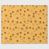 Papier Cadeau Joyeux Petit Vampire Kitty Motif (Plat)