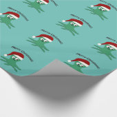 Papier Cadeau Joyeux poulpe de Noël (Coin)