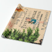 Papier Cadeau Joyeux rennes de Noël (Déroulé)