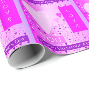 Papier Cadeau Joyeux Saint Valentin