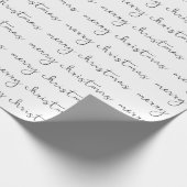 Papier Cadeau joyeux script de noël (Coin)