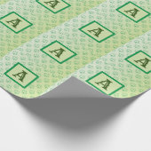Papier Cadeau Joyeux shamrock de trèfle St Patrick (Coin)